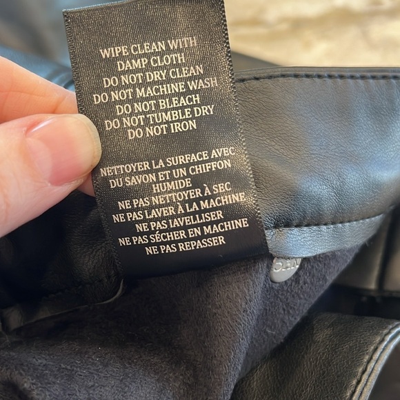 NEW Blank‎ NYC | Baxter Ribcage High Rise Vegan Leather Jeans | Black  | Size 26 - Picture 13 of 14